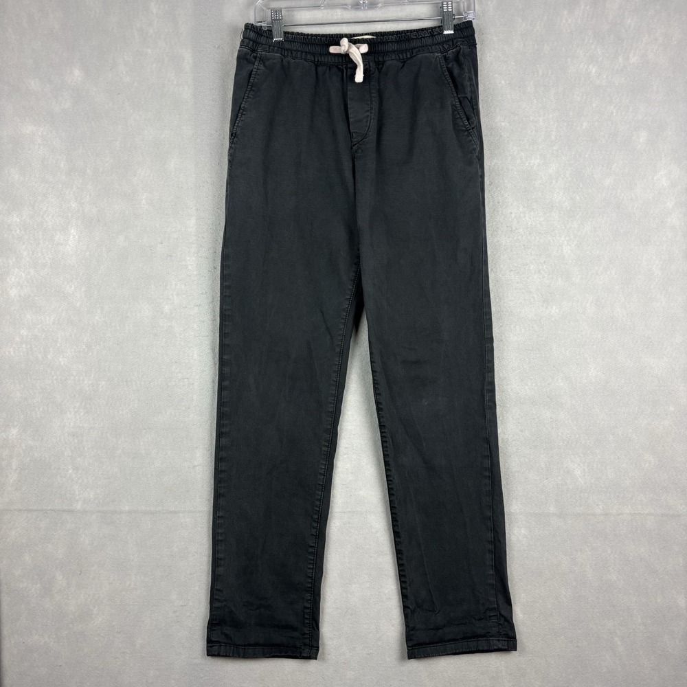Marine Layer Saturday Twill Pant Men’s Medium Gray Drawstring Slim Casual Beach
